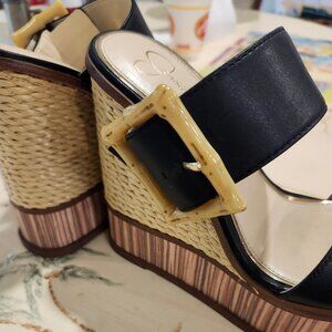 Summer bamboo wedges